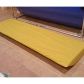 Newtowne Hyperbarics Contoured Chamber Mattress in yellow, designed for comfort in C4-27 hyperbaric therapy.